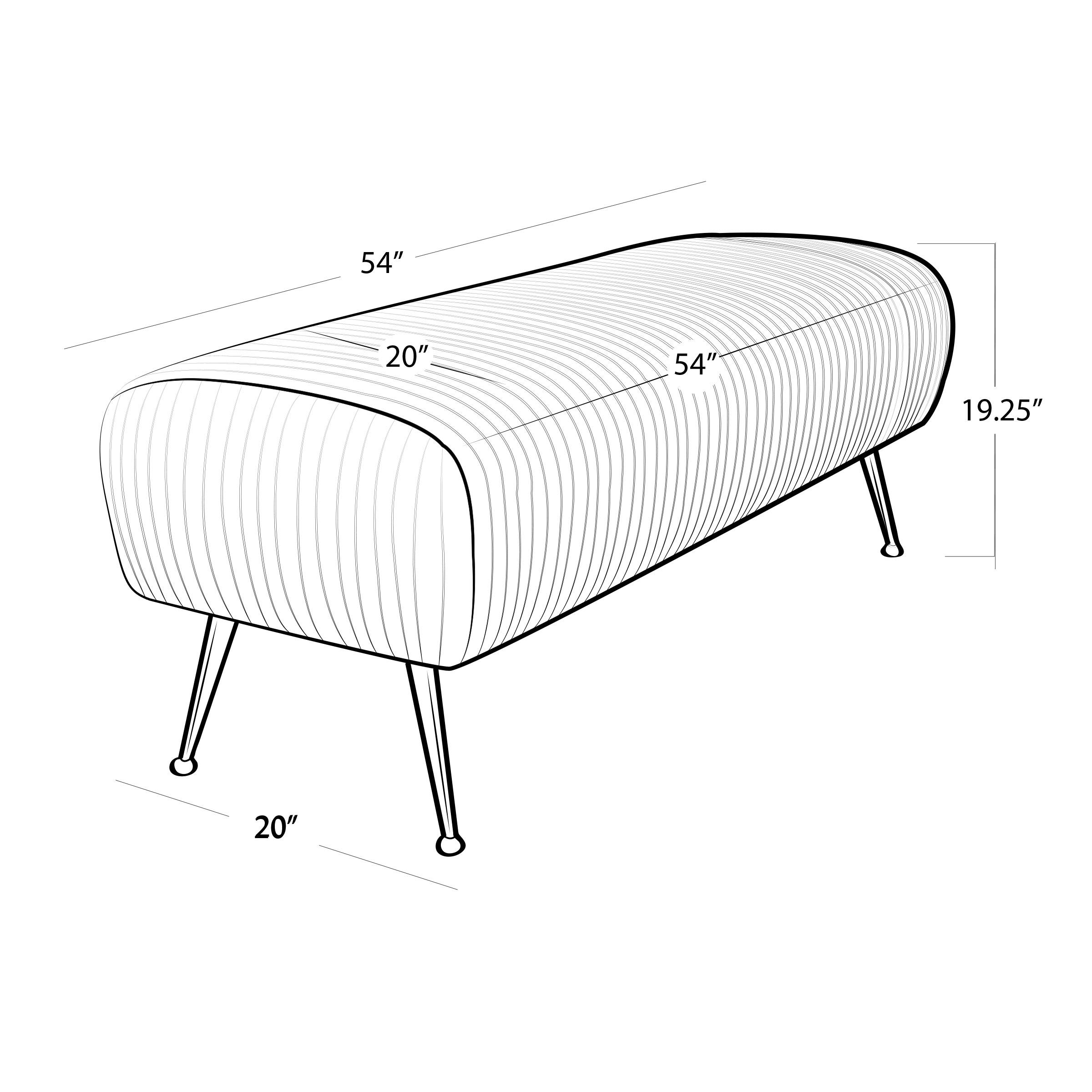 Beretta Leather Bench (Cappuccino) | Regina Andrew Detroit